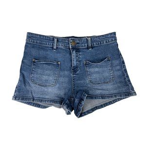 Billabong Medium Wash Front Pocket Denim Shorts Size